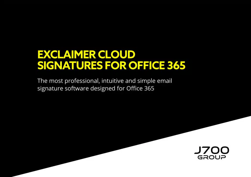 Exclaimer Cloud Signatures for Office 365