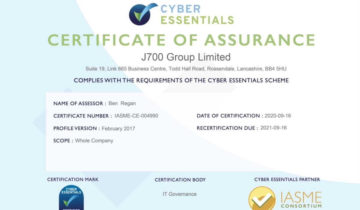 J700-Group-Cyber-Essentials-Certificate