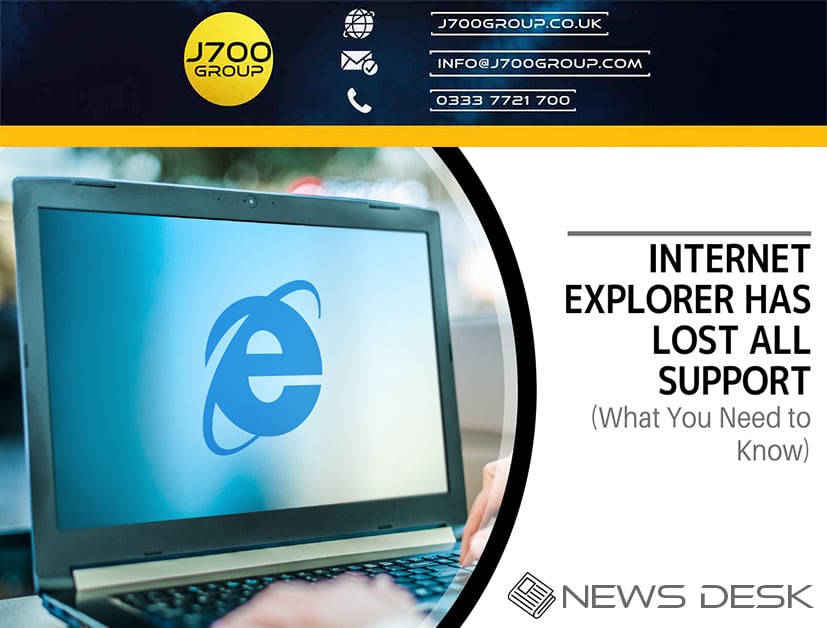 Internet Explorer has lost all Support