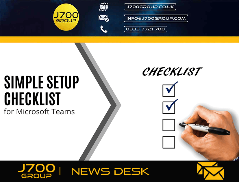 Teams Setup Checklist Blog