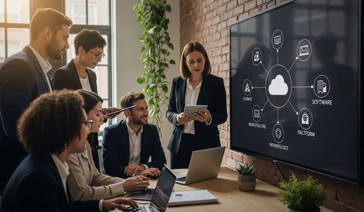 cloud services office teamwork