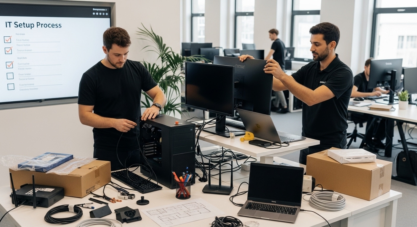 office IT setup process