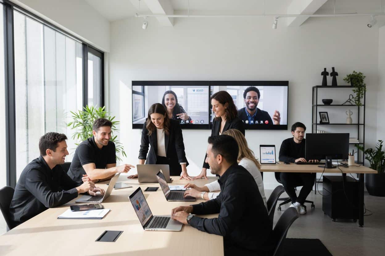 Microsoft 365 advantages, business collaboration, modern office