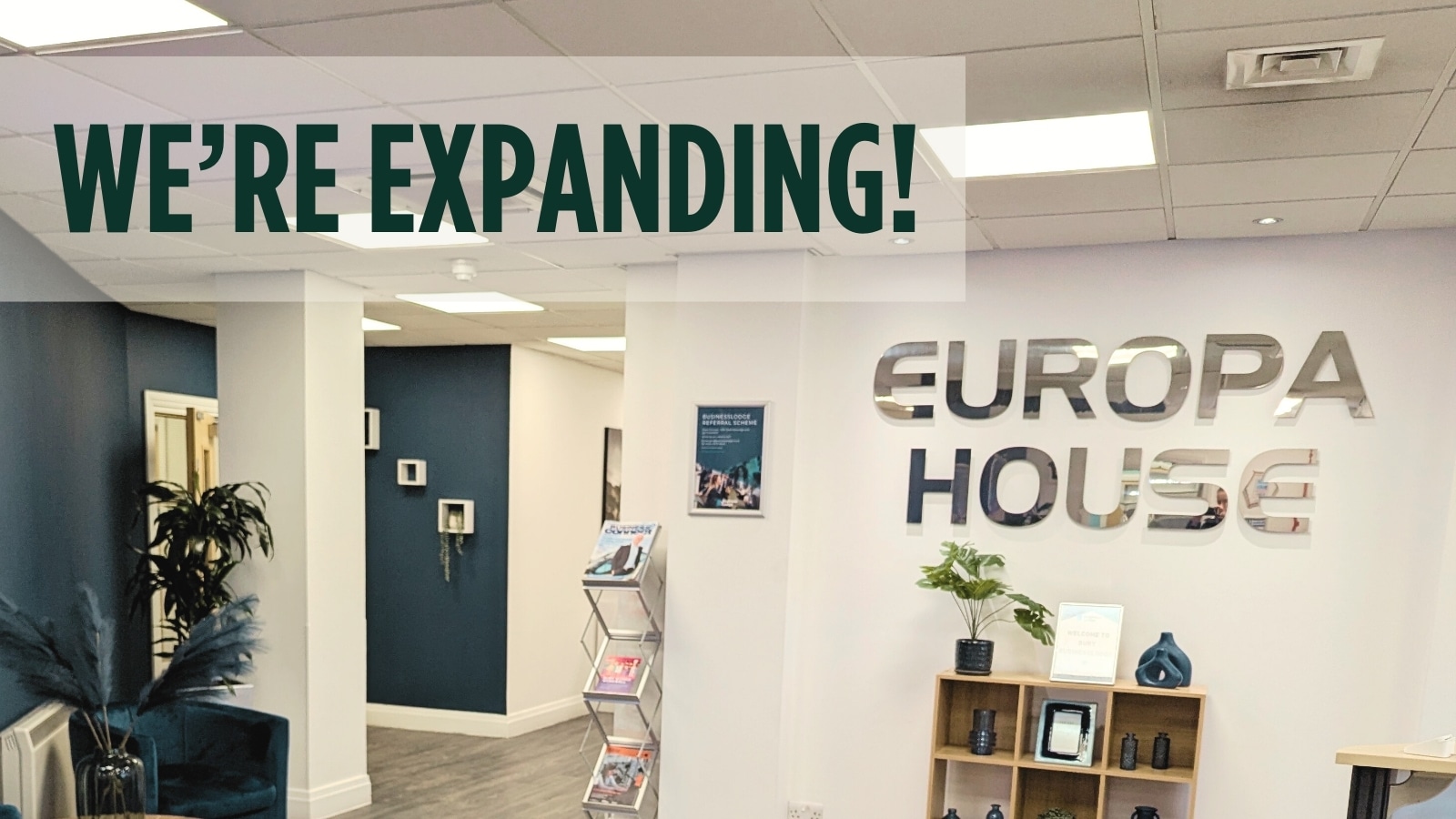 A professional photo showing J700 Group's regional expansion across the North West, highlighting their new office location Bury.